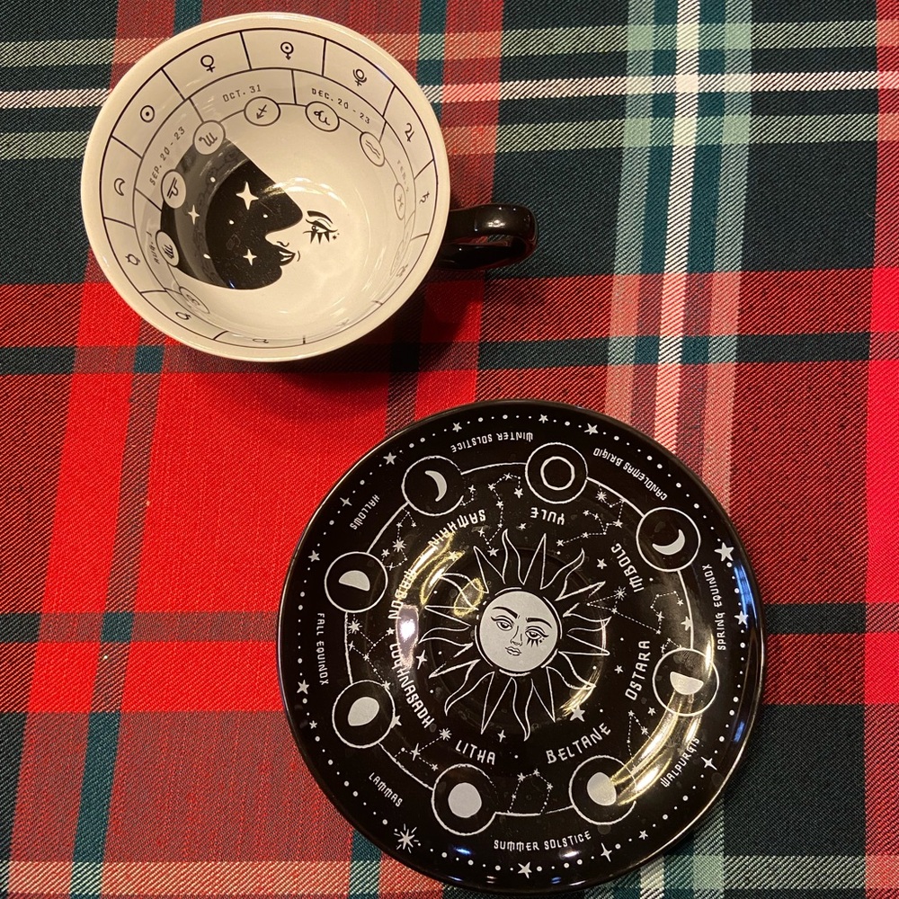 Killstar Cosmic Tea cup and Saucer
